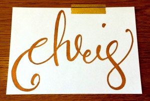 chris calligraphy