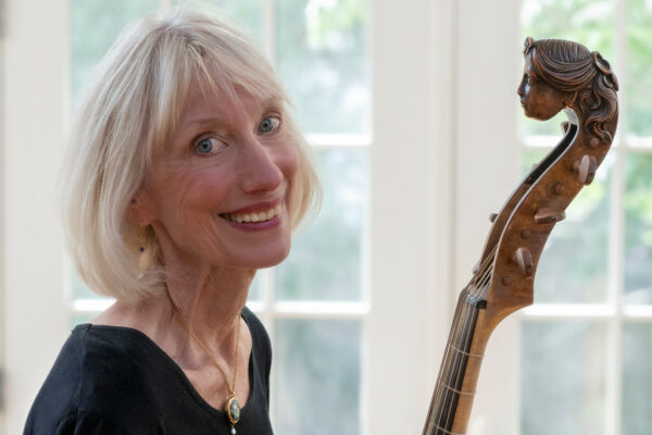 Marketing photo shoot for musicians Catherine Liddell and Laura Jeppesen at Laura's home, 941 Centre Street, Newon MA on Wednesday June 16, 2021.